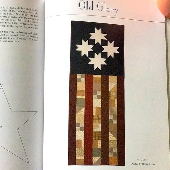 Americana Quilts by Sandy Bonsib quilting book - Picture 5 of 6